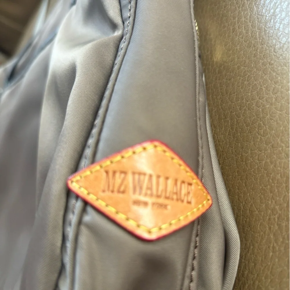 Mz Wallace light brown nylon crossbody